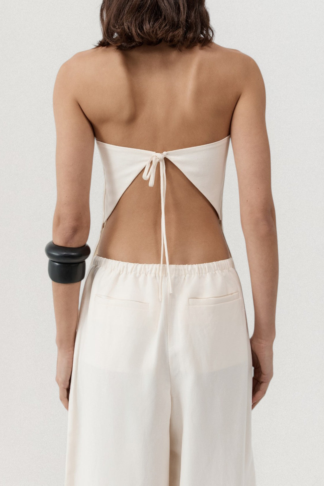 Fine Drawstring Relaxed Pants