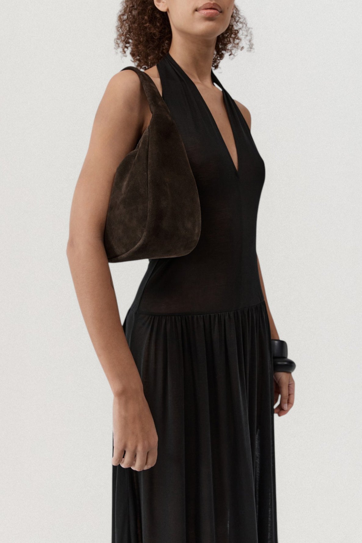 Suede Large Bon Bon Bag