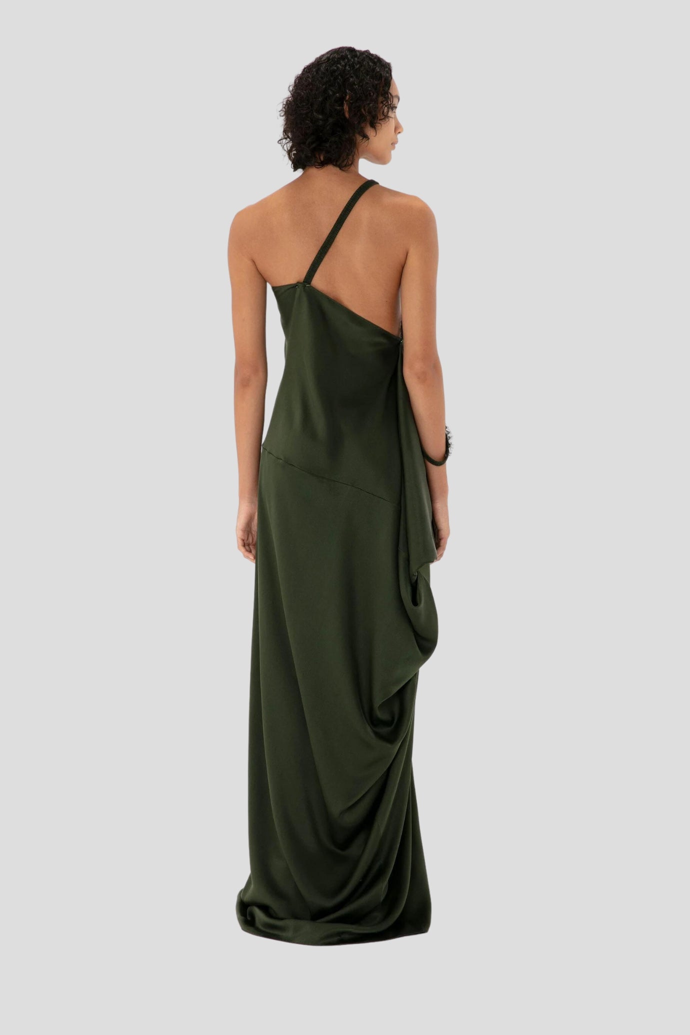 Asymmetric Lace Slip Dress