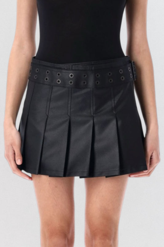 Leather Mini Skirt
