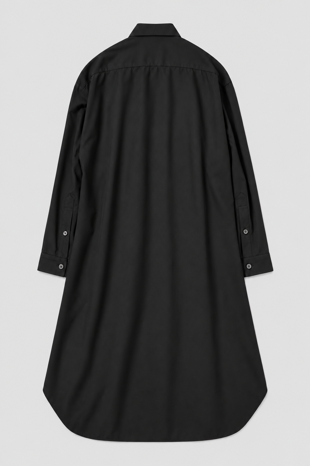 Sculptural Rose Shirt Dress