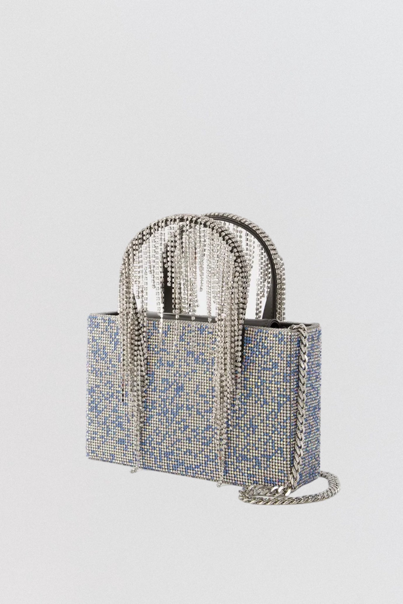 Midi Crystal Fringe Tote