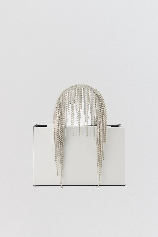 Midi Crystal Fringe Tote