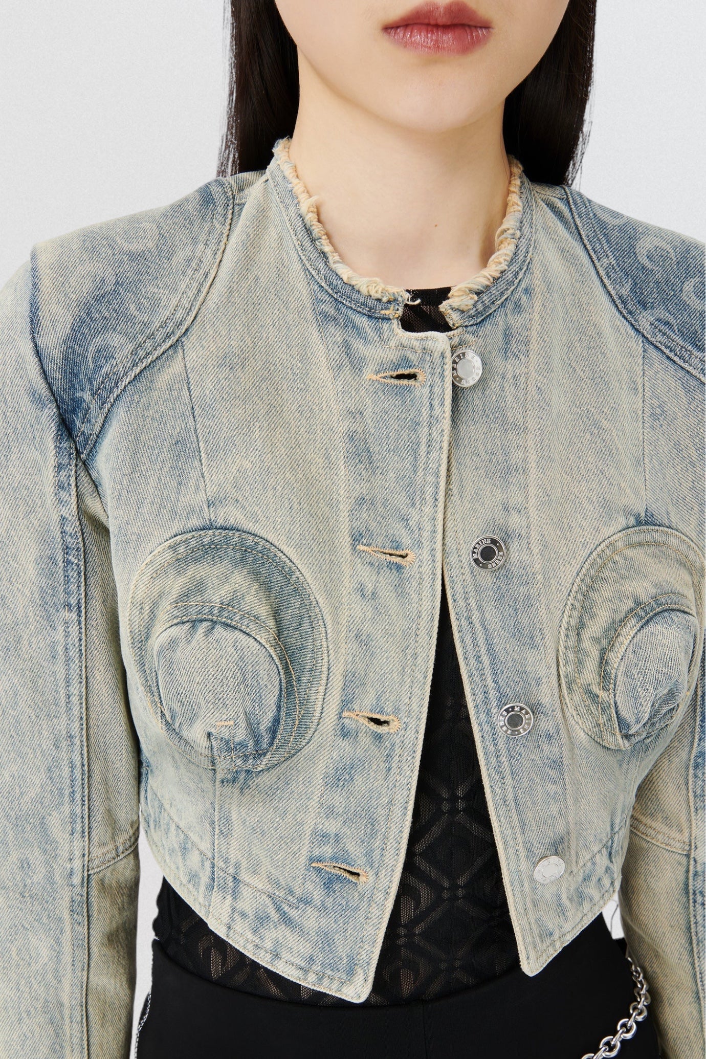 Denim Cropped Jacket