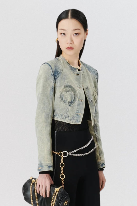 Denim Cropped Jacket