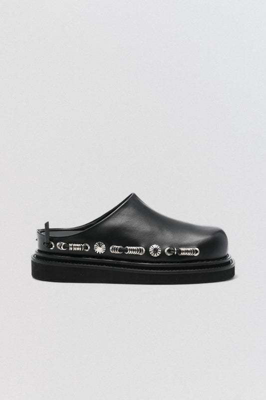 AJ1380 Black Leather Slip-On