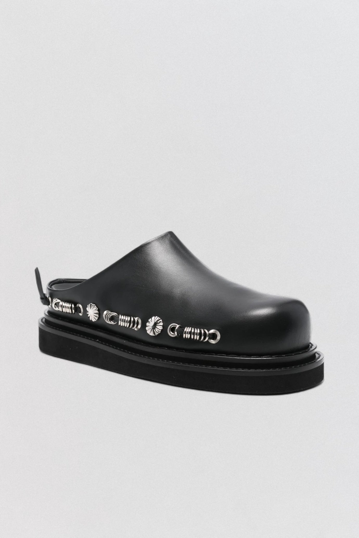 AJ1380 Black Leather Slip-On