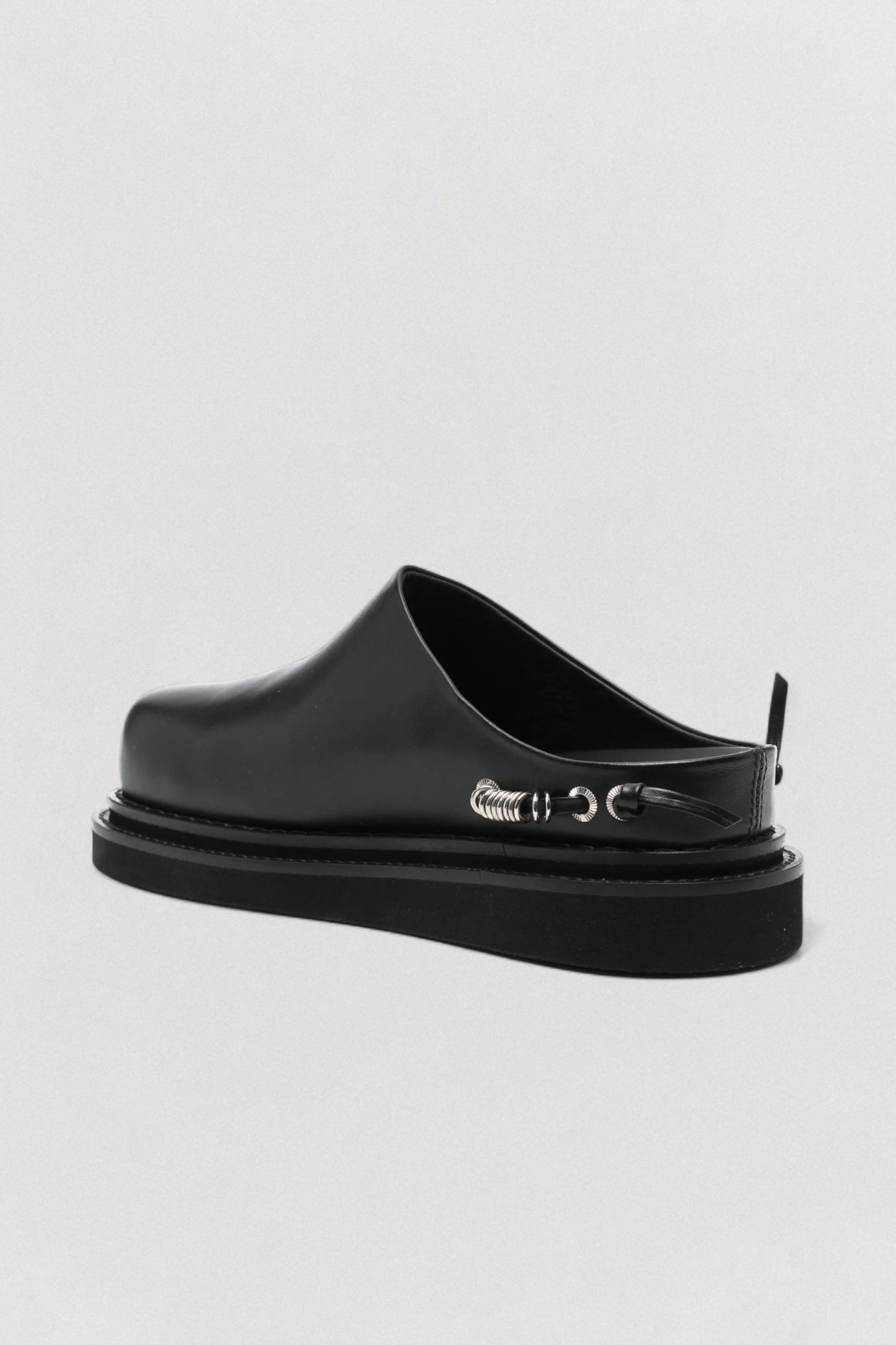 AJ1380 Black Leather Slip-On
