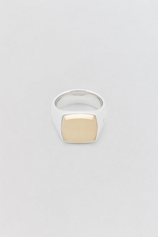Cushion Gold Top Ring