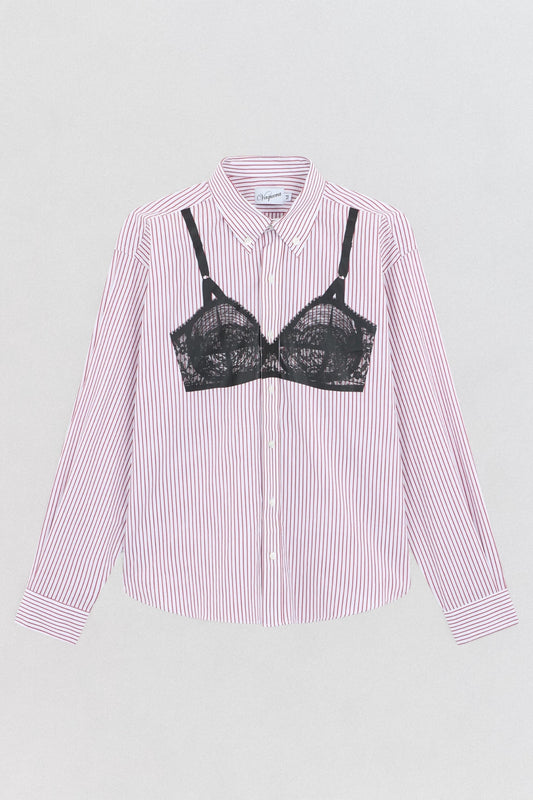 Trompe L’Oeil Button Down Woven Top