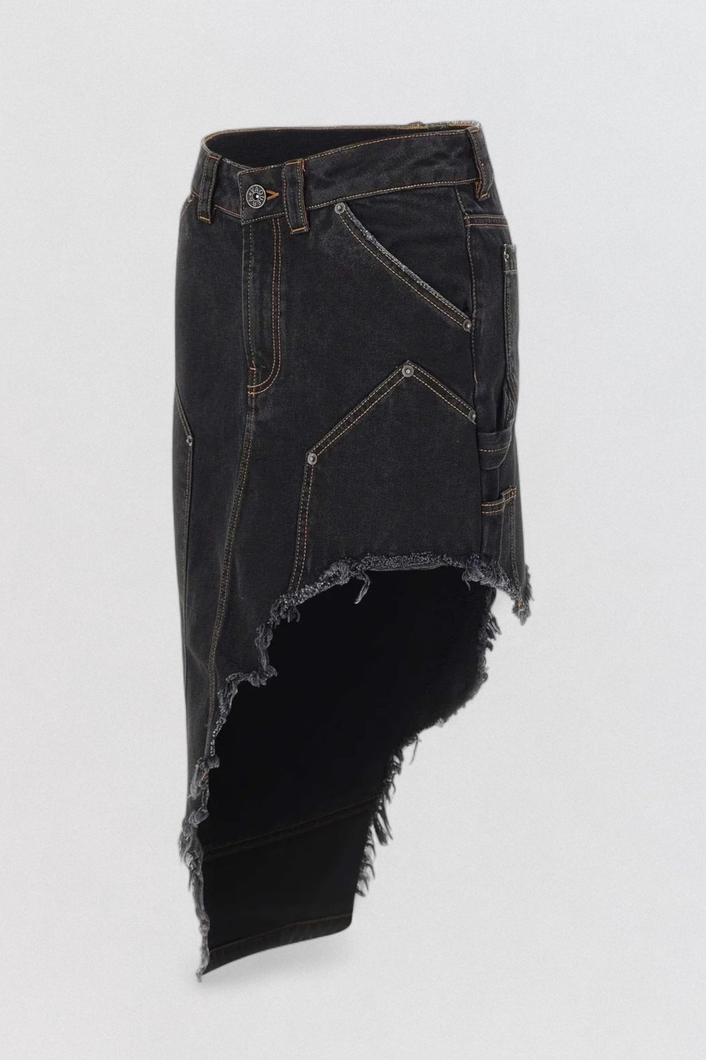 Asymmetrical Denim Skirt