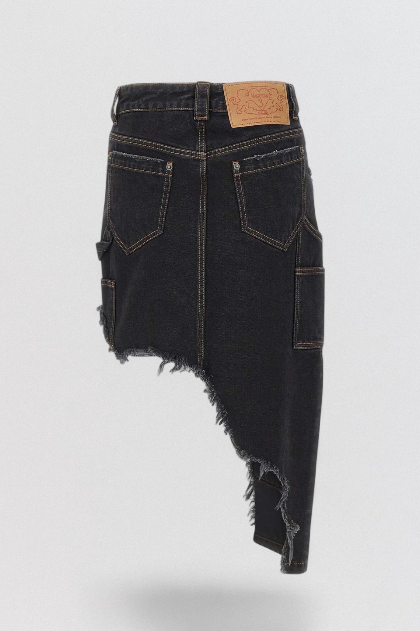 Asymmetrical Denim Skirt