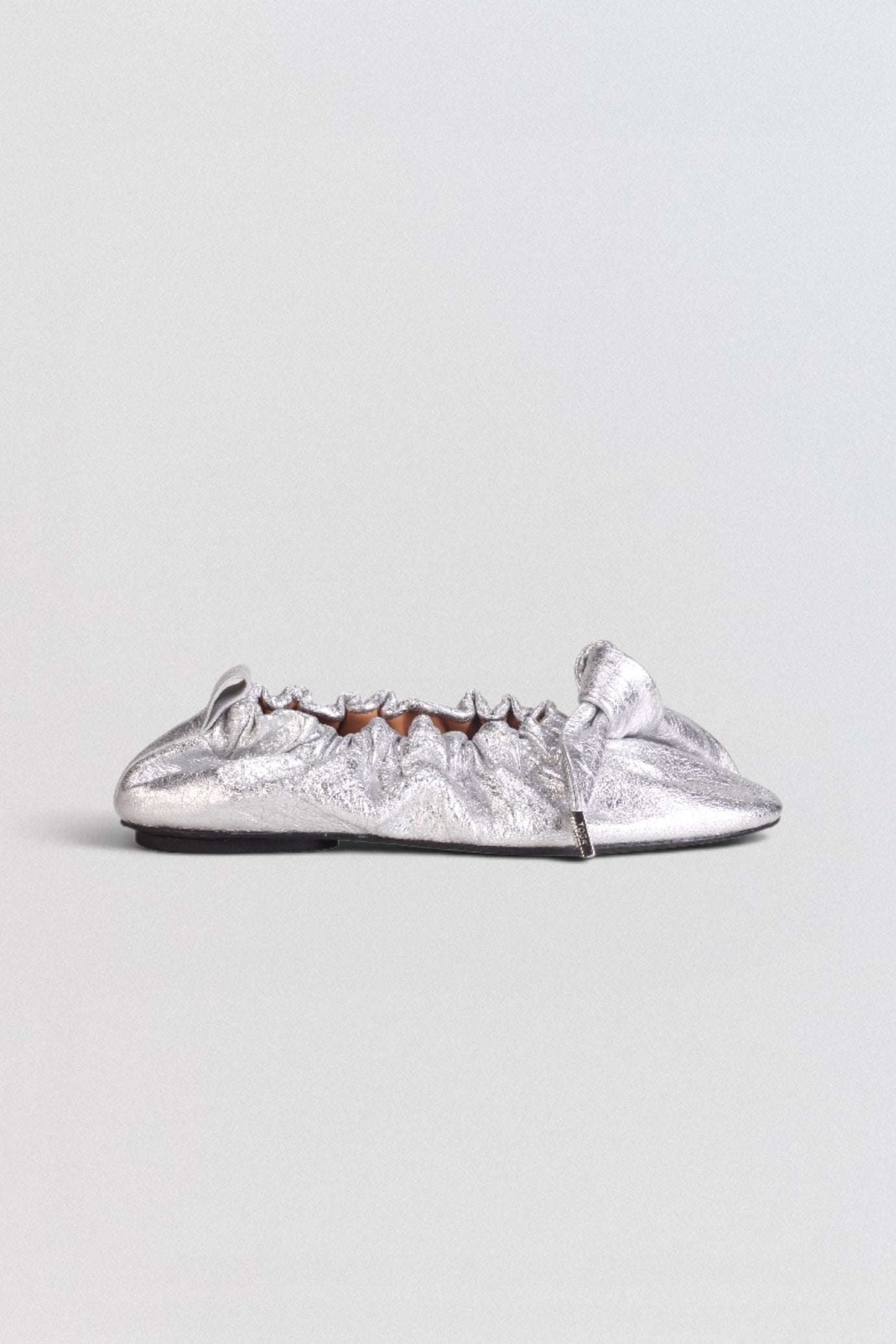 AJ1454 Metallic Leather Ballet Flats