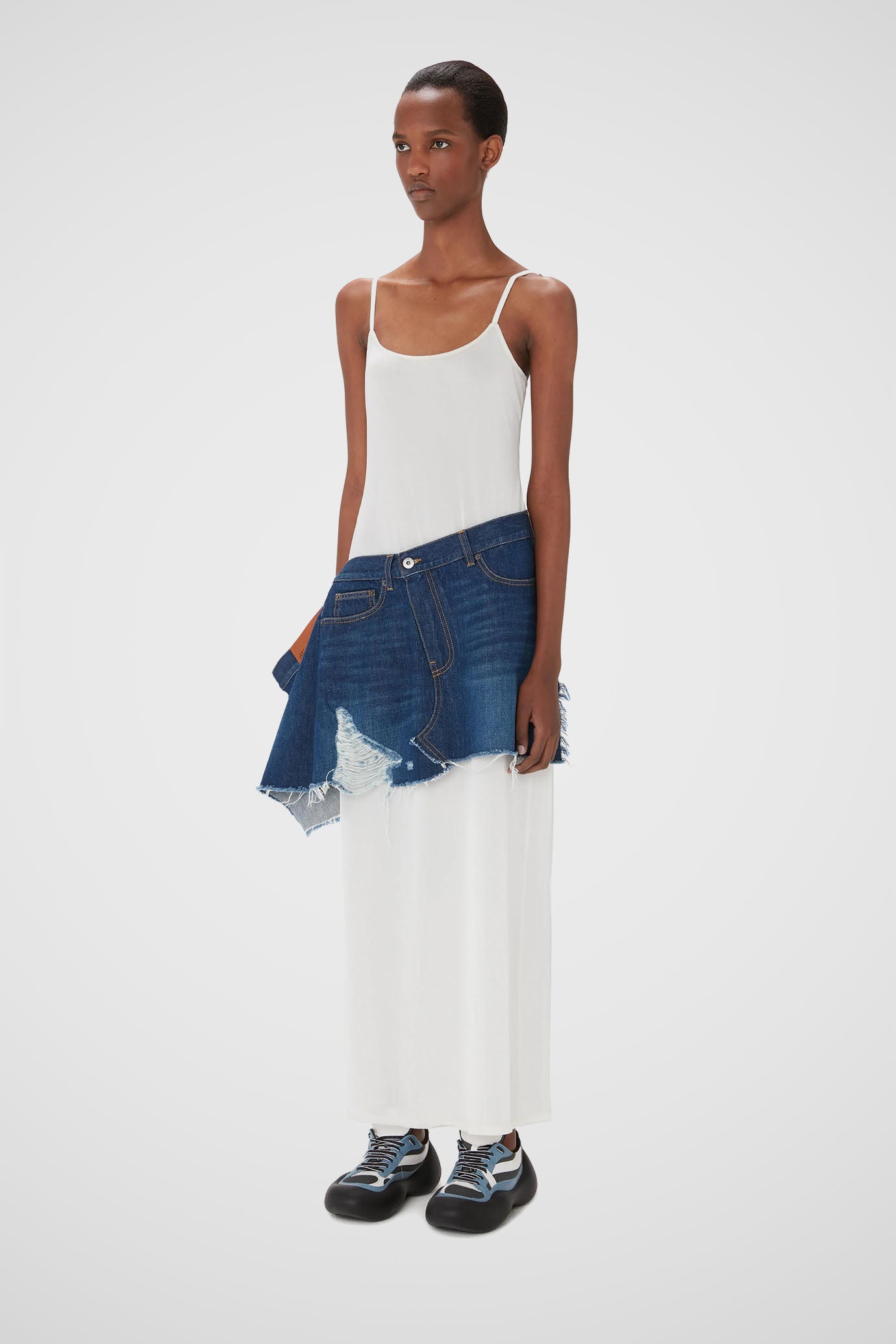 Deconstructed Hybrid Long Dress
