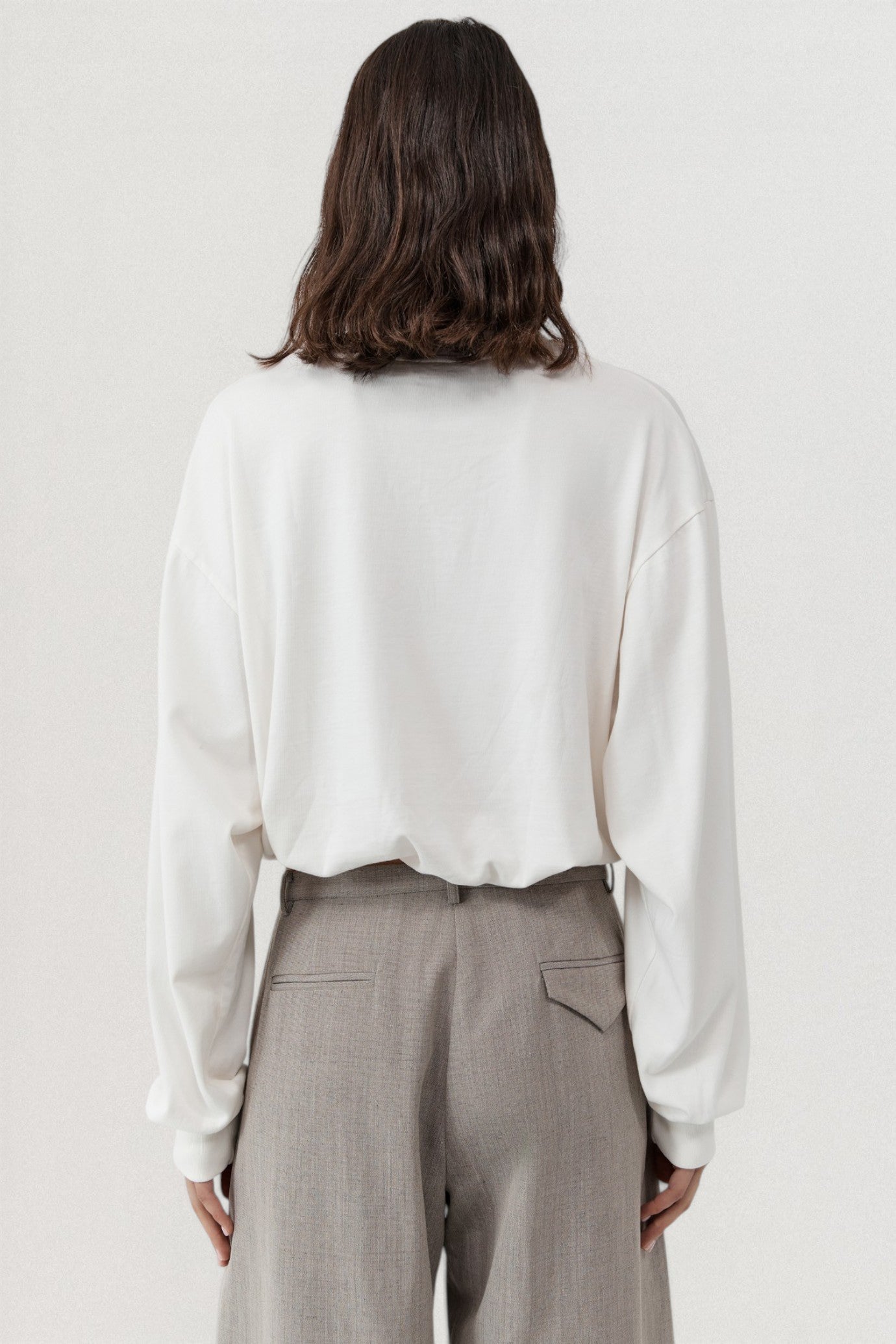 Drawstring Long Sleeve Top