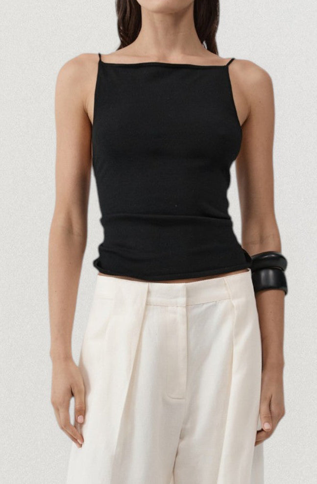 Twist Back Knit Top