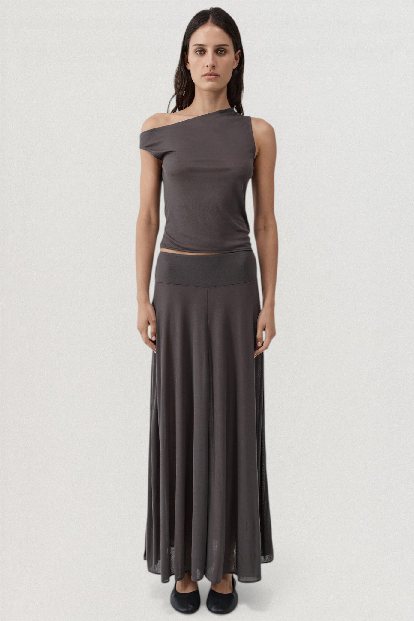 Fine Jersey Asymmetric Top