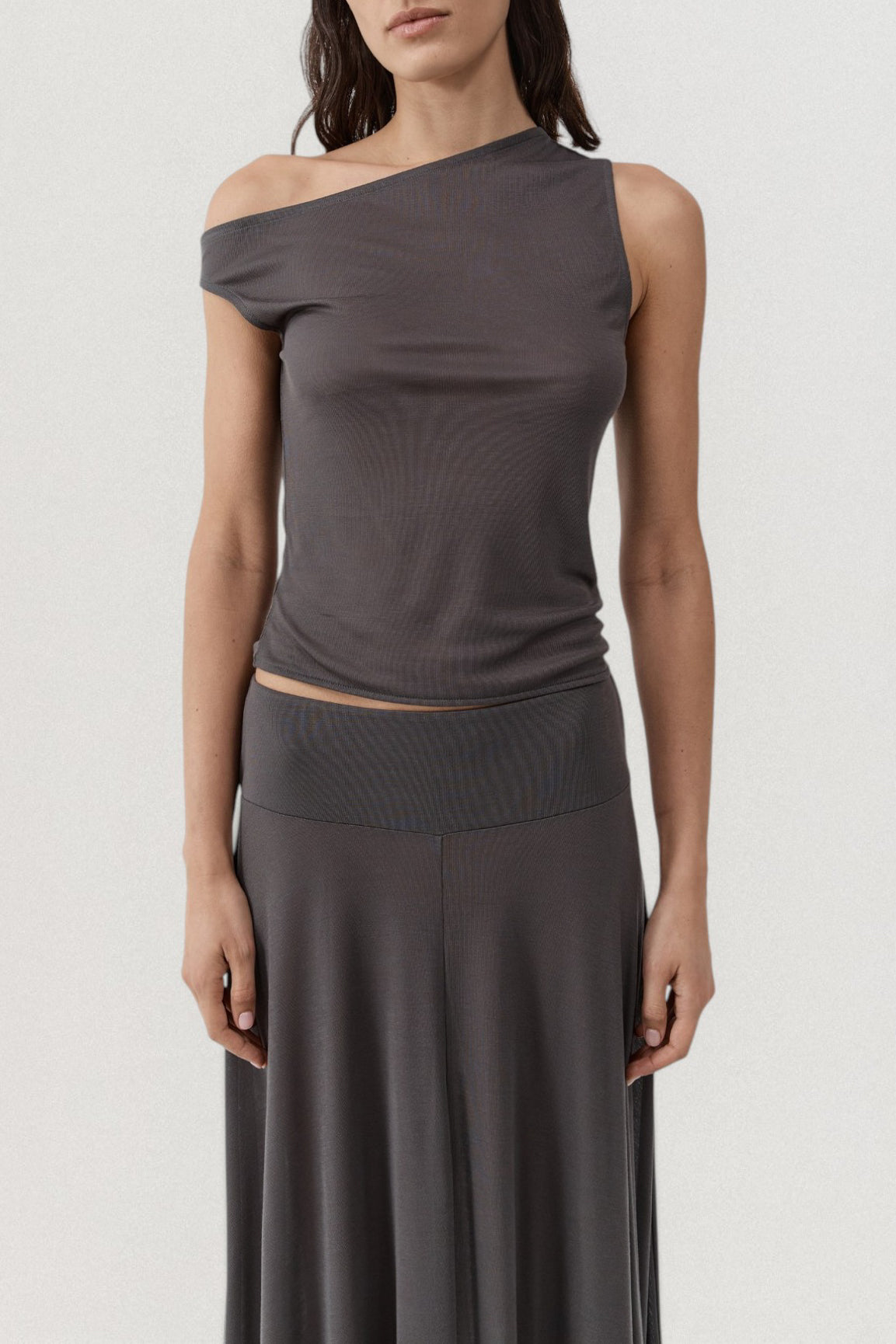 Fine Jersey Asymmetric Top