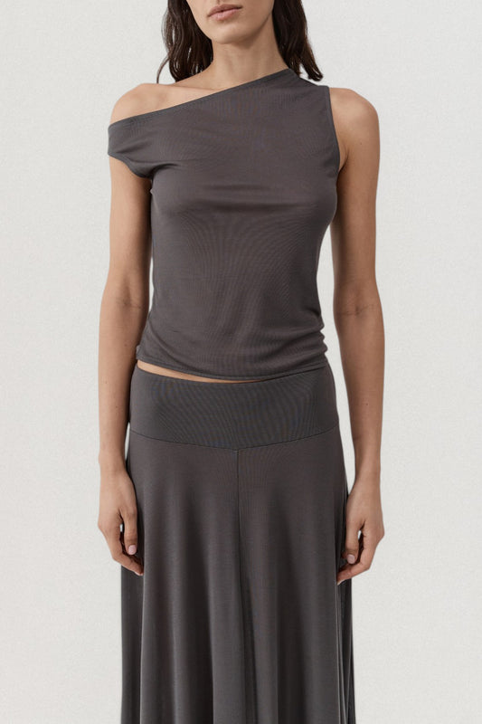 Fine Jersey Asymmetric Top