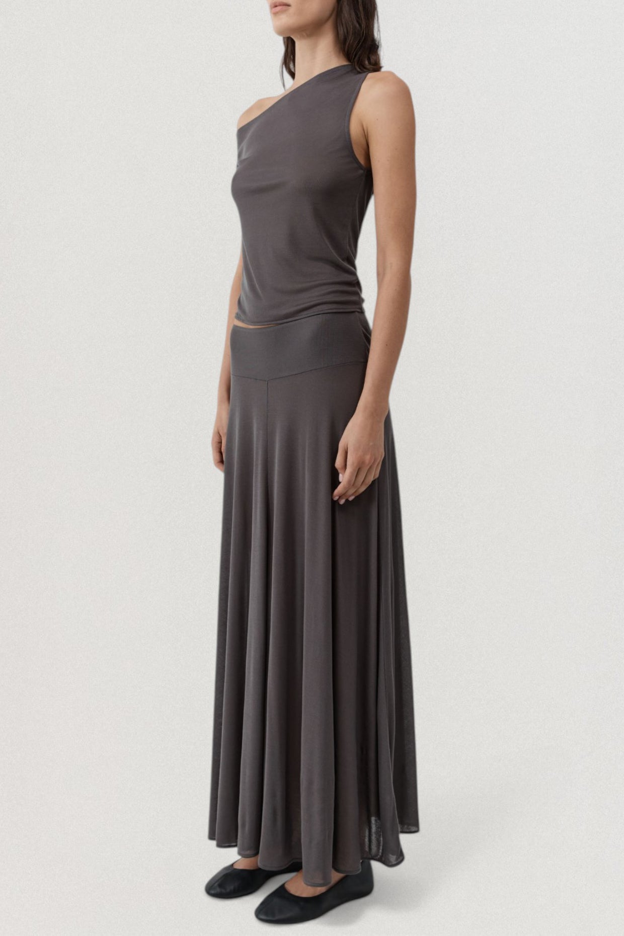 Fluid Jersey Skirt