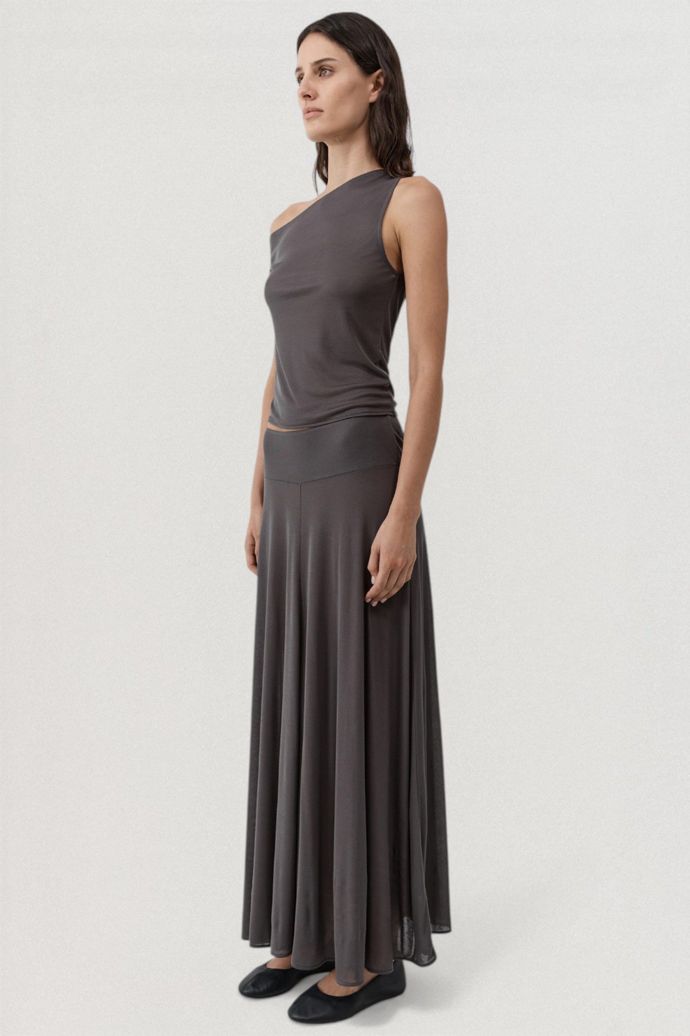 Fine Jersey Asymmetric Top