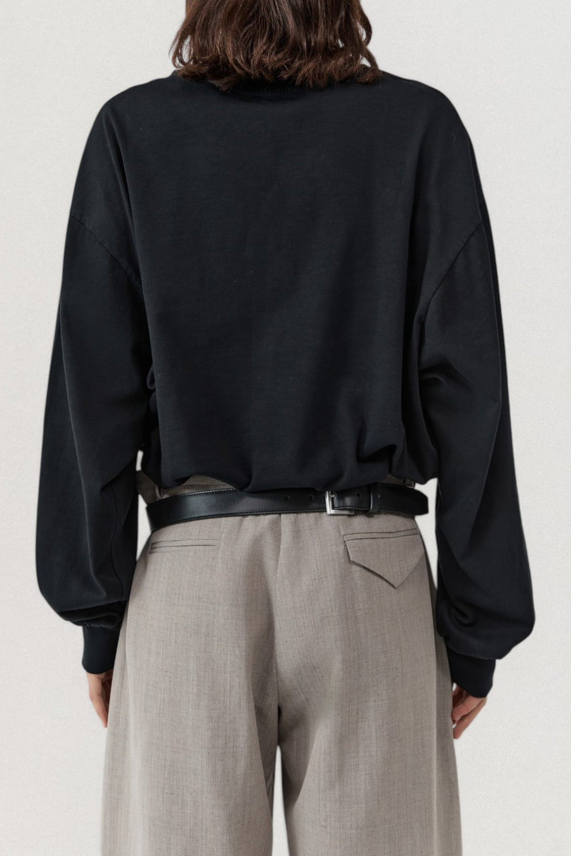 Drawstring Long Sleeve Top