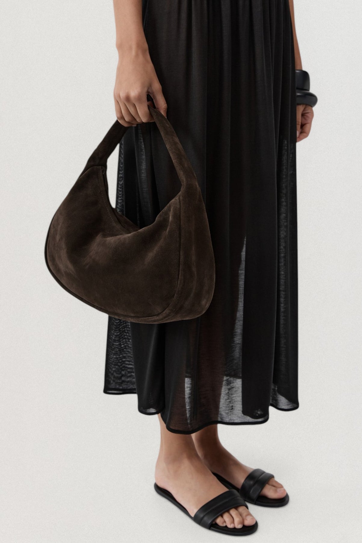 Suede Large Bon Bon Bag