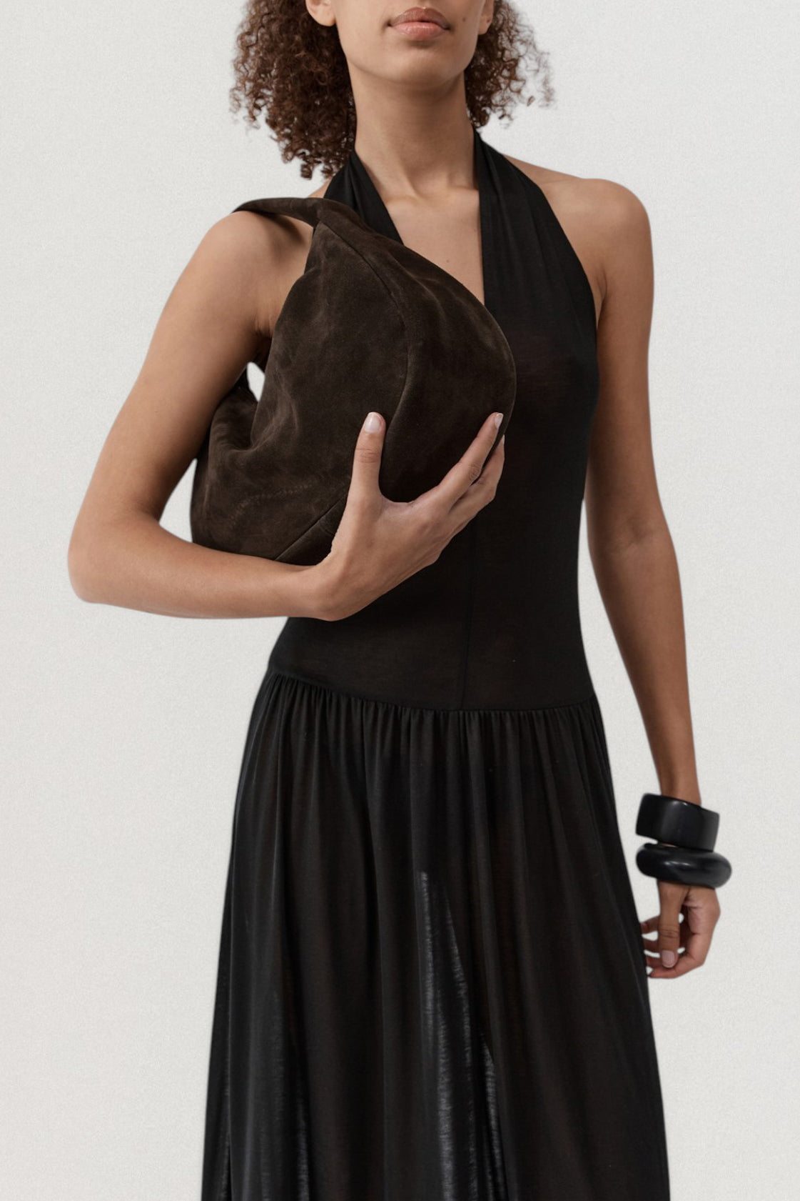 Suede Large Bon Bon Bag