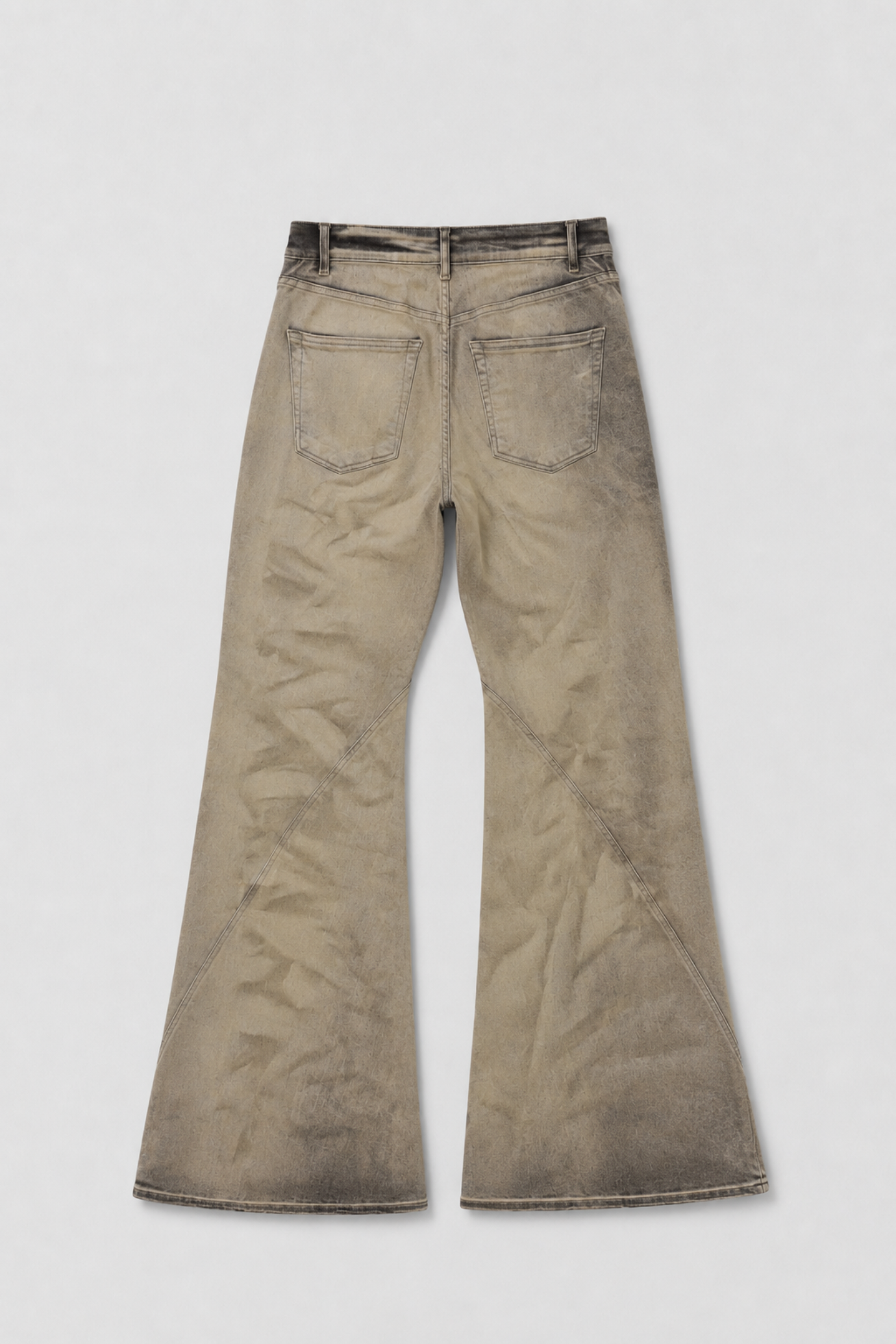 Bias Bootcut Denim Pants