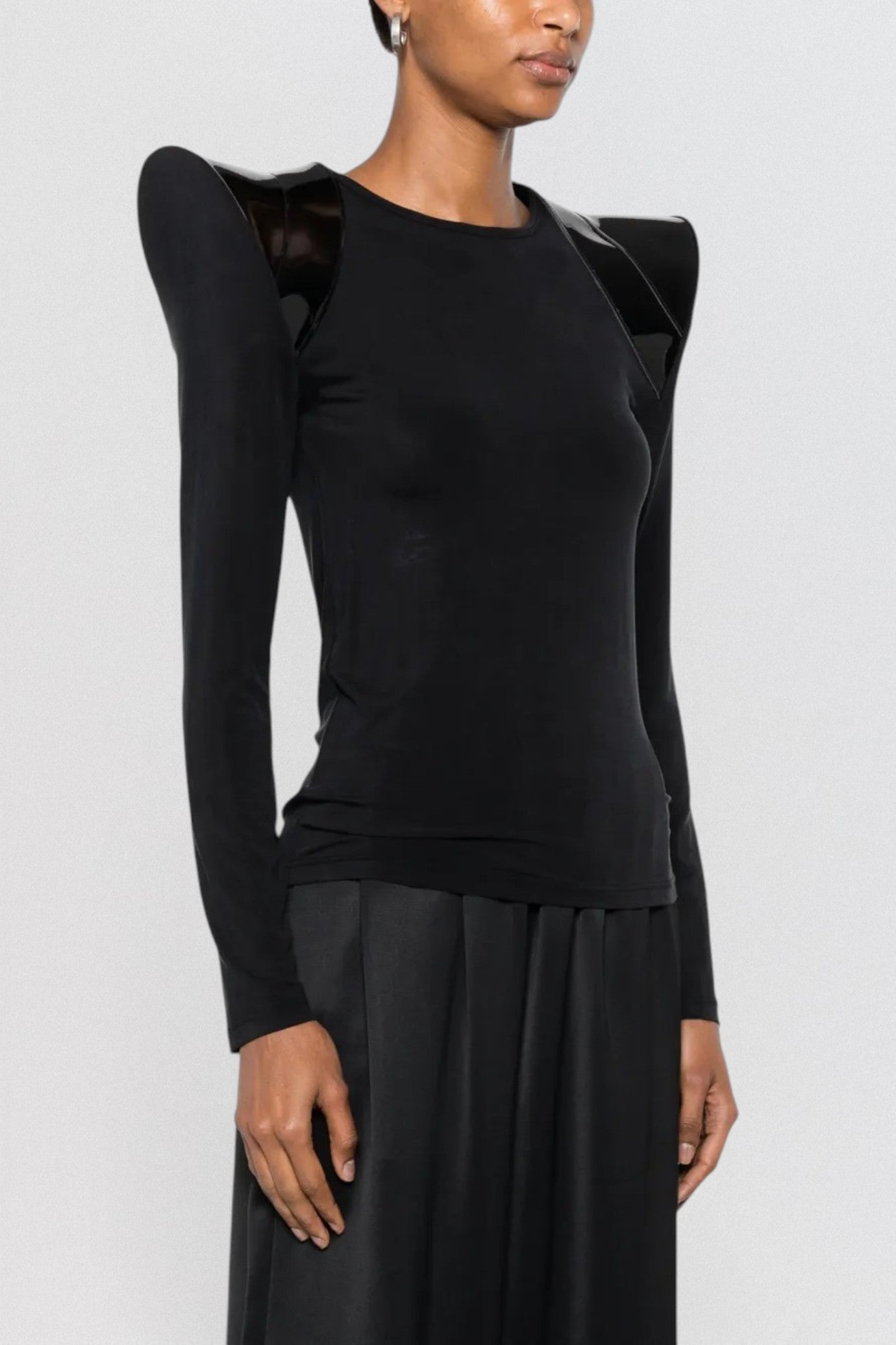 Sculptural Shoulder Top