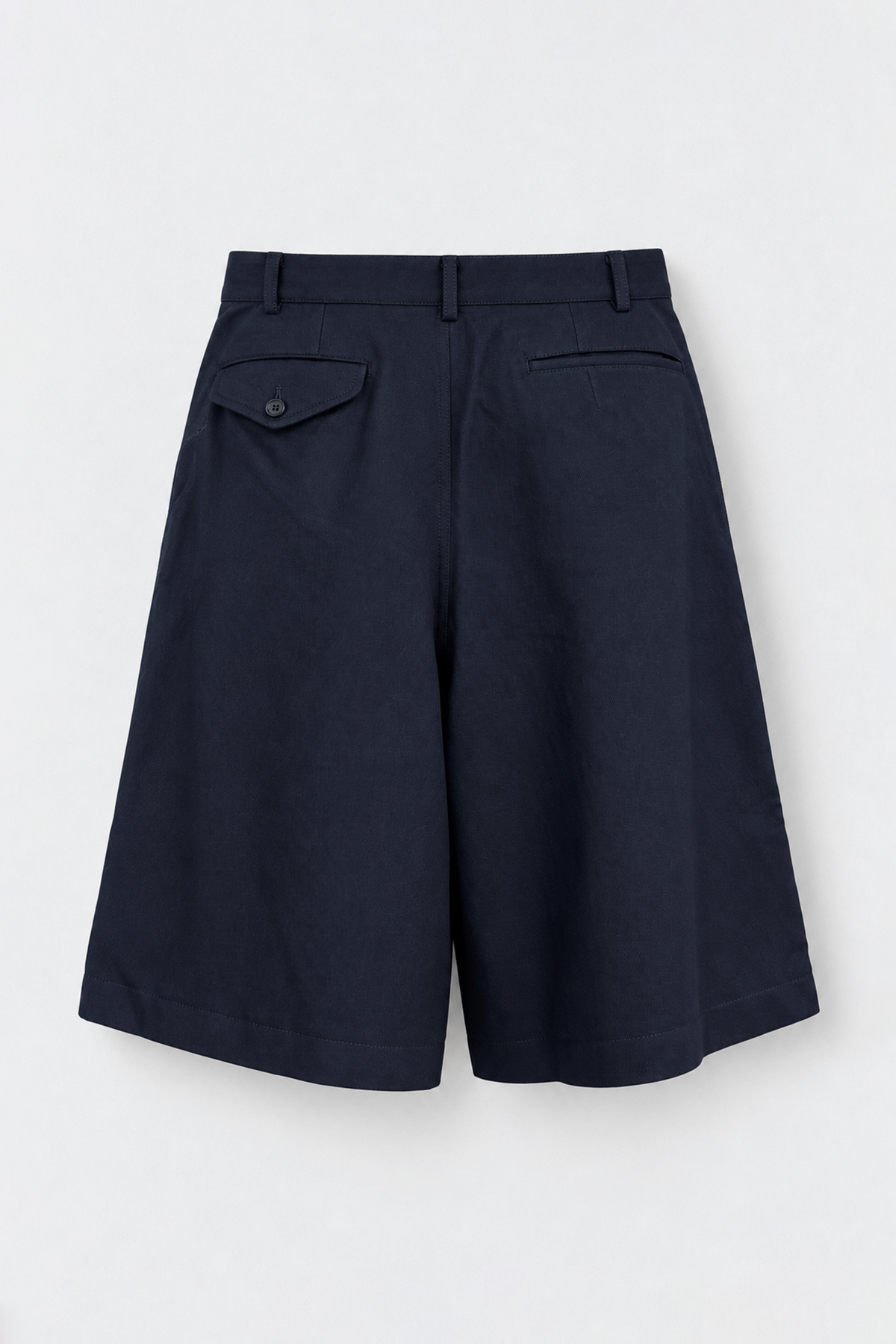 Navy Zip Shorts