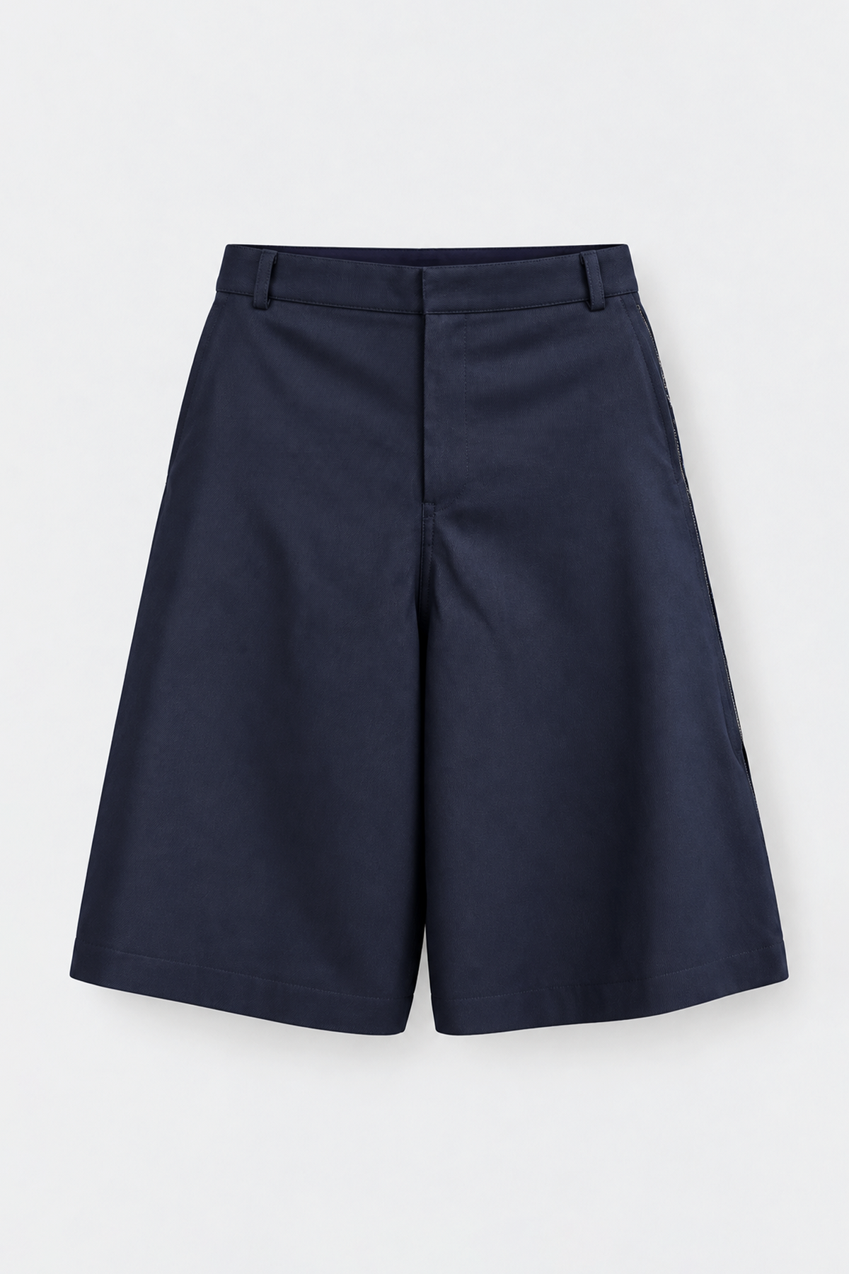Navy Zip Shorts