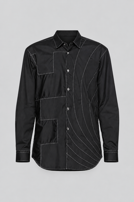 Black Geometric Shirt