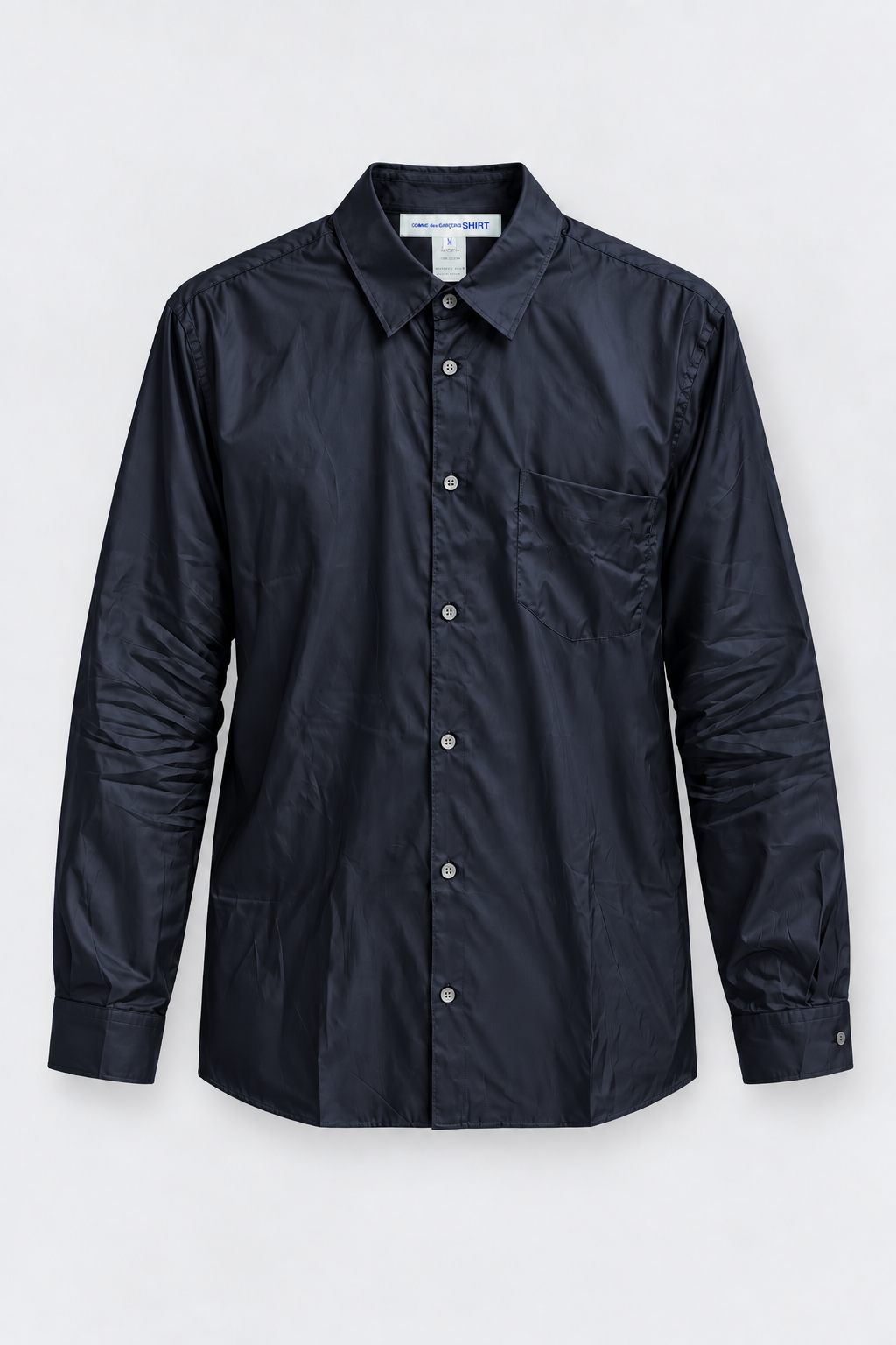 Navy Cupro Shirt