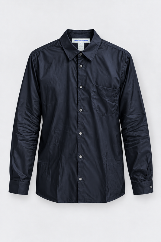 Navy Cupro Shirt