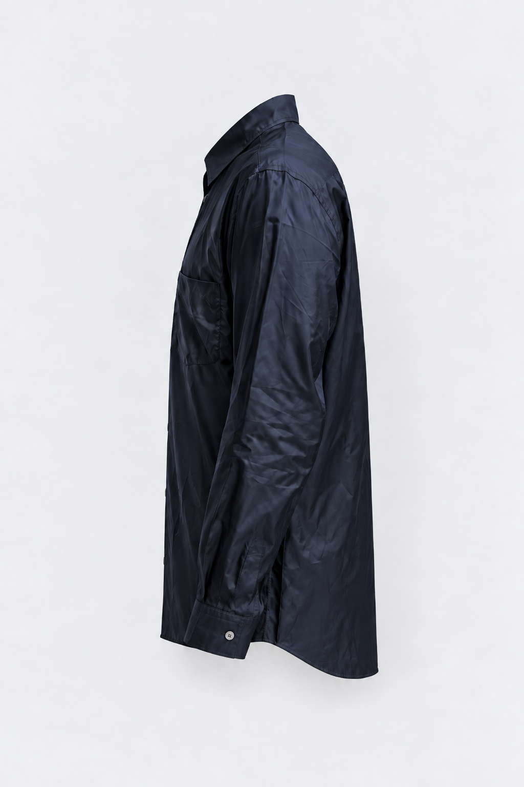 Navy Cupro Shirt