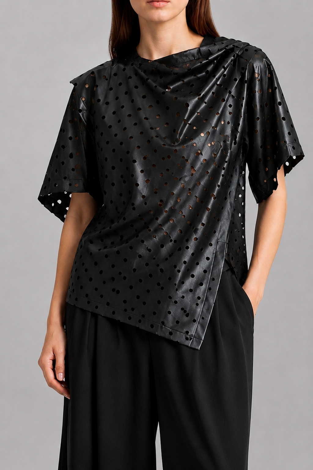 Asymmetric Laser Cut Top