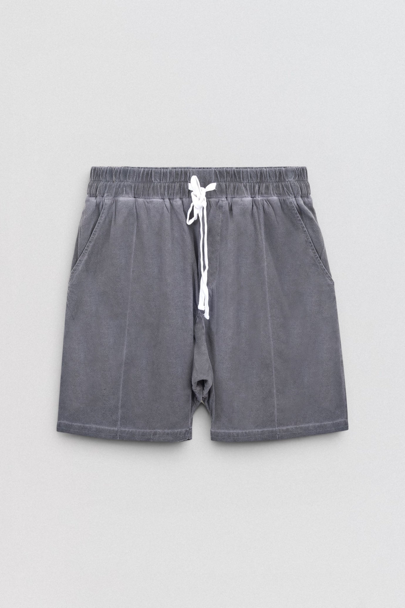 DESU Boxer Shorts in grey Supima cotton with white drawstring — LABOUTIK Bali