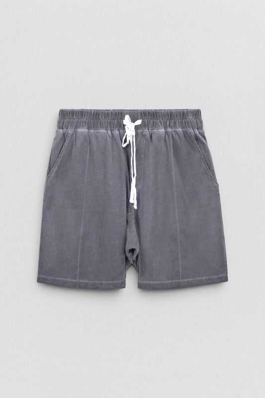 DESU Boxer Shorts in grey Supima cotton with white drawstring — LABOUTIK Bali
