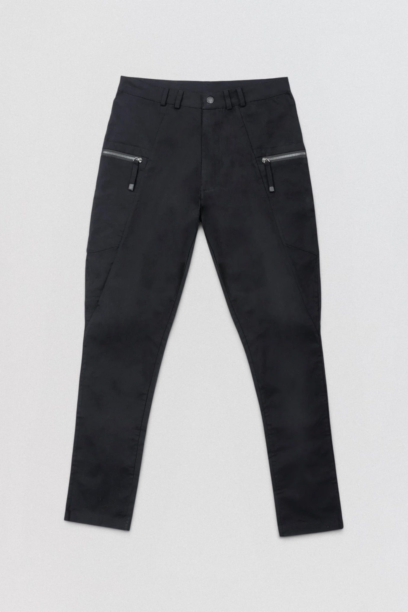 DESU black cargo pants in slim drop crotch fit — designer streetwear at LABOUTIK Bali