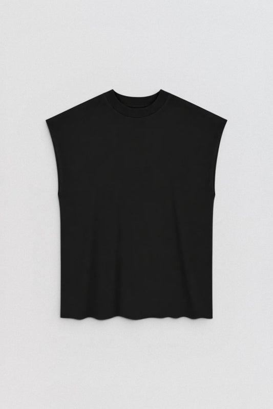 DESU Turtleneck Sleeveless T-Shirt in Supima cotton oversized fit — LABOUTIK Bali