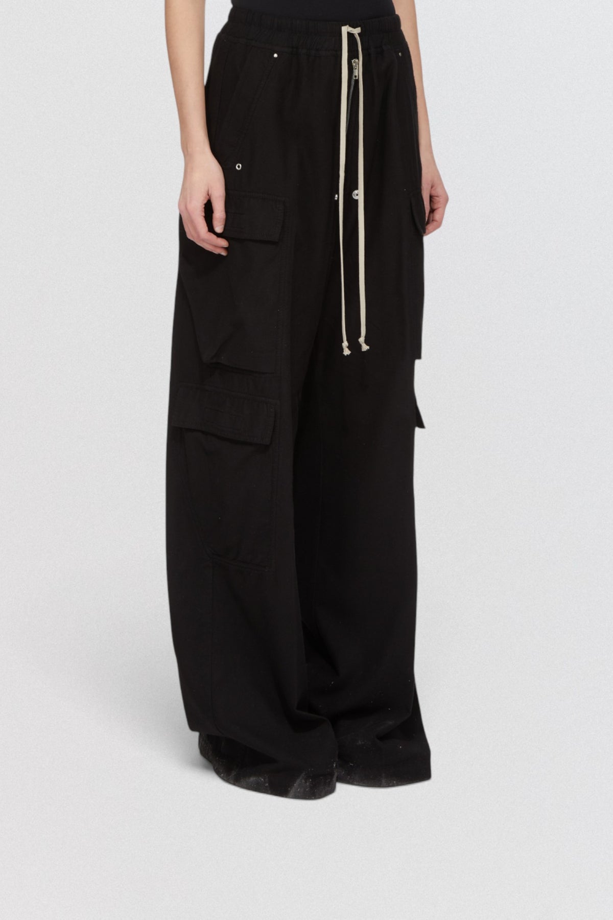 Rick Owens DRKSHDW Double Cargo Jumbo Belas Mineral FW26 in Mineral with double cargo jumbo belas silhouette