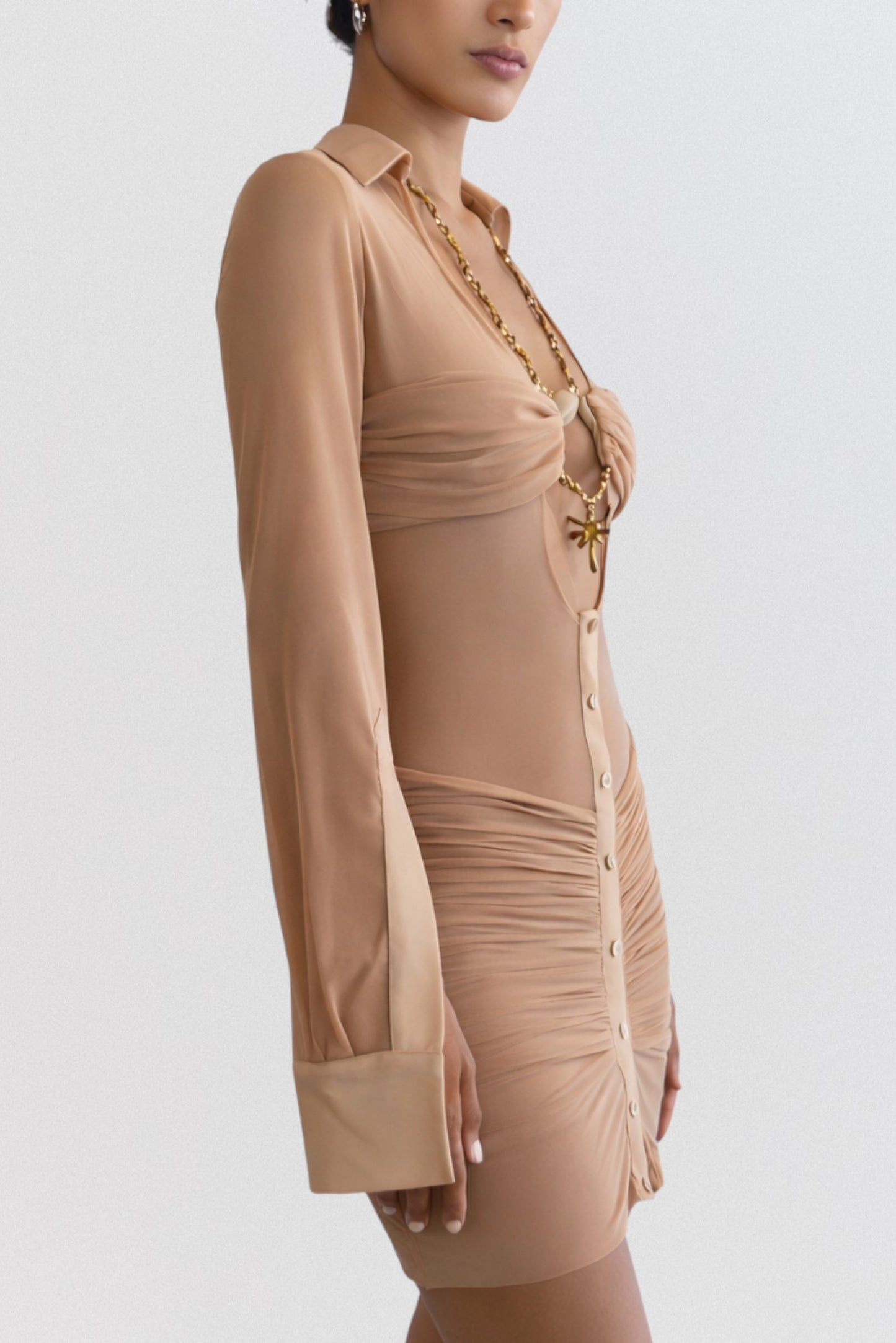 La Davina Mini Shirt Dress