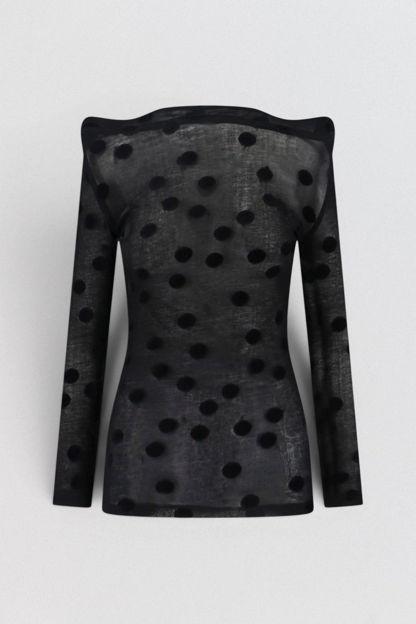 Polka-Dot Padded Top