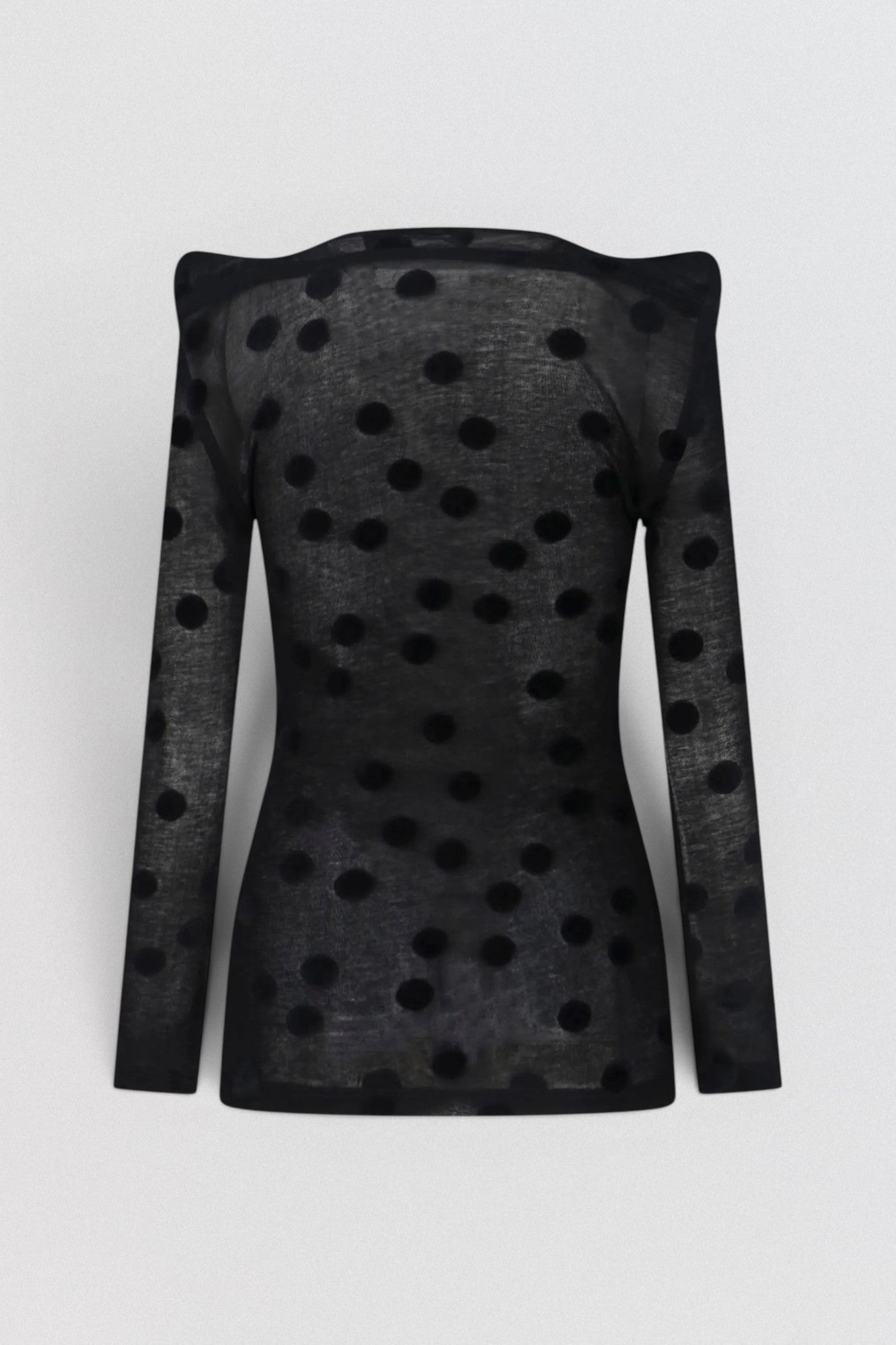 Polka-Dot Padded Top