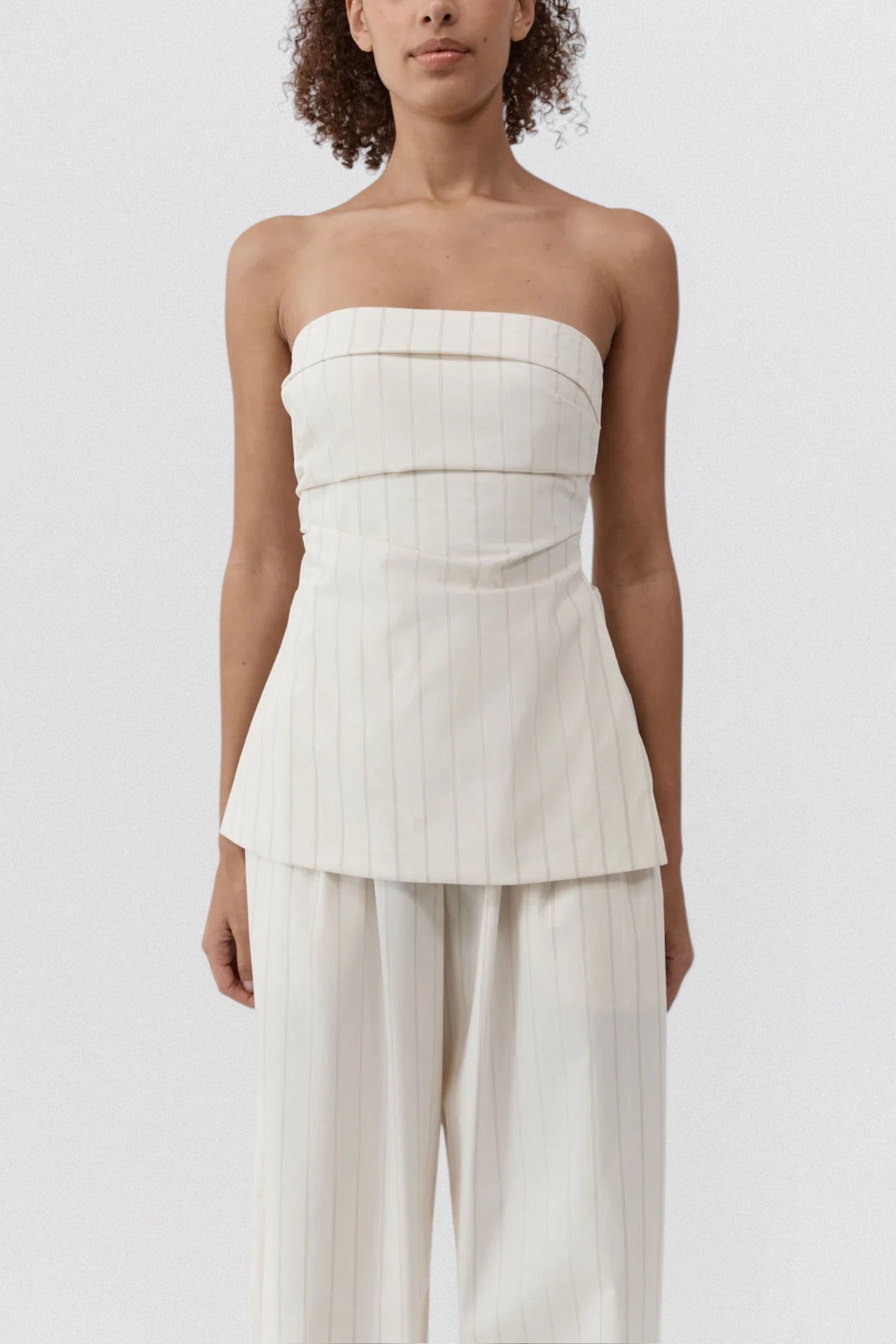 Strapless Tie Back Top