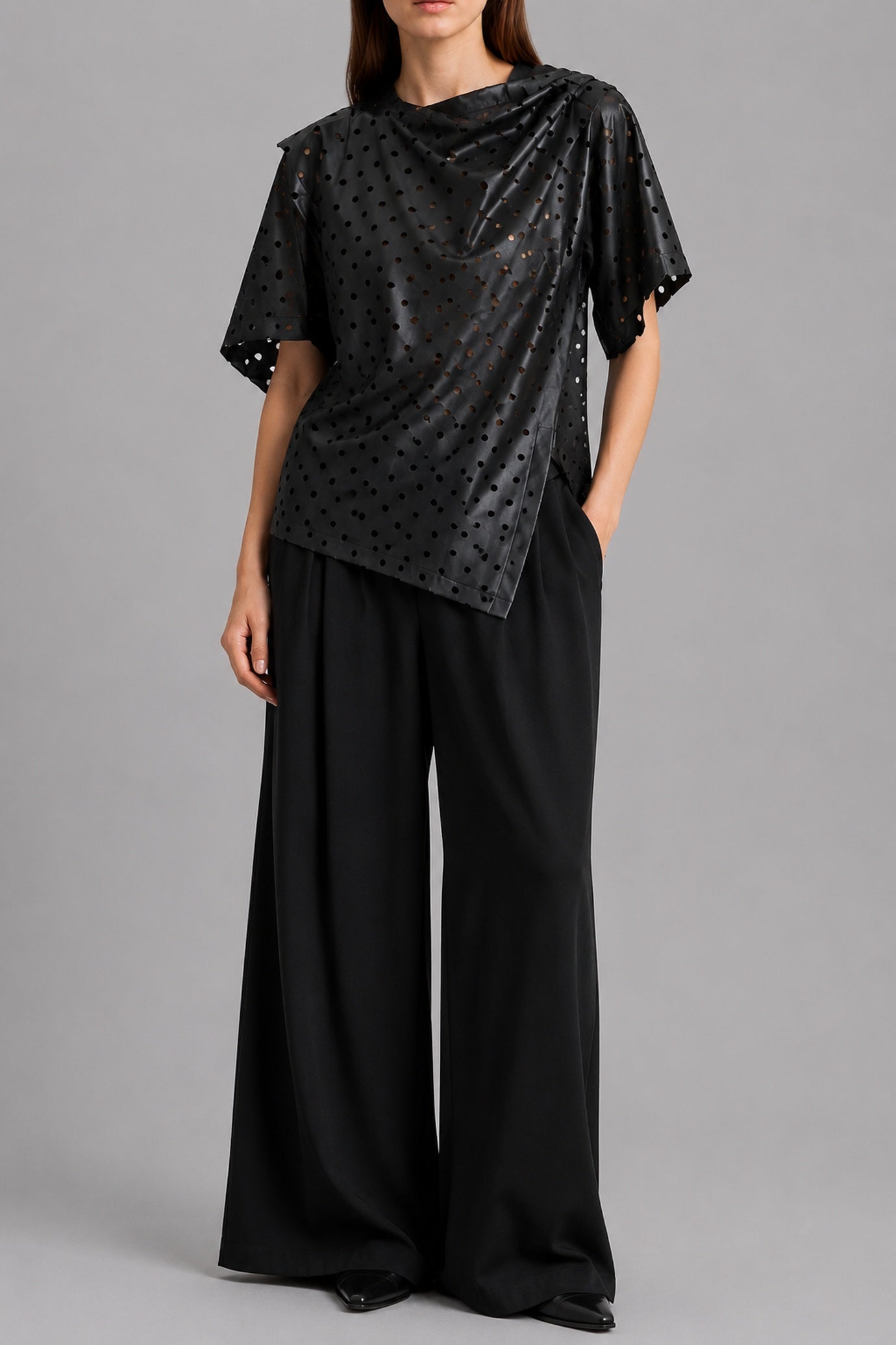 Asymmetric Laser Cut Top