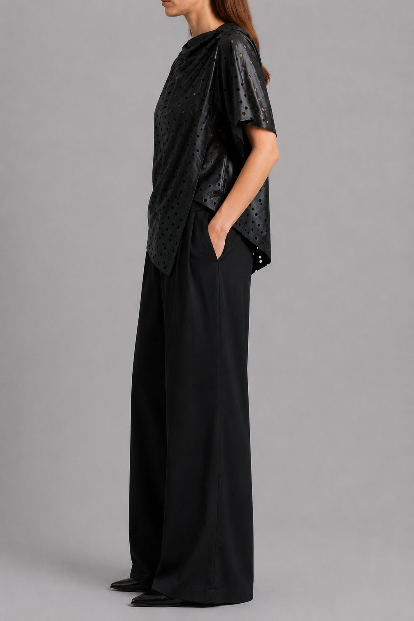 Asymmetric Laser Cut Top