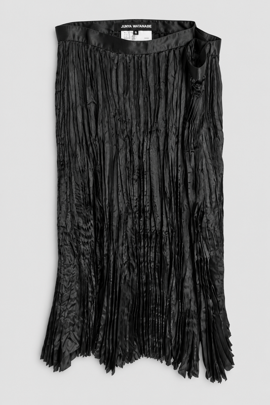 Asymmetric Pleated Skirt