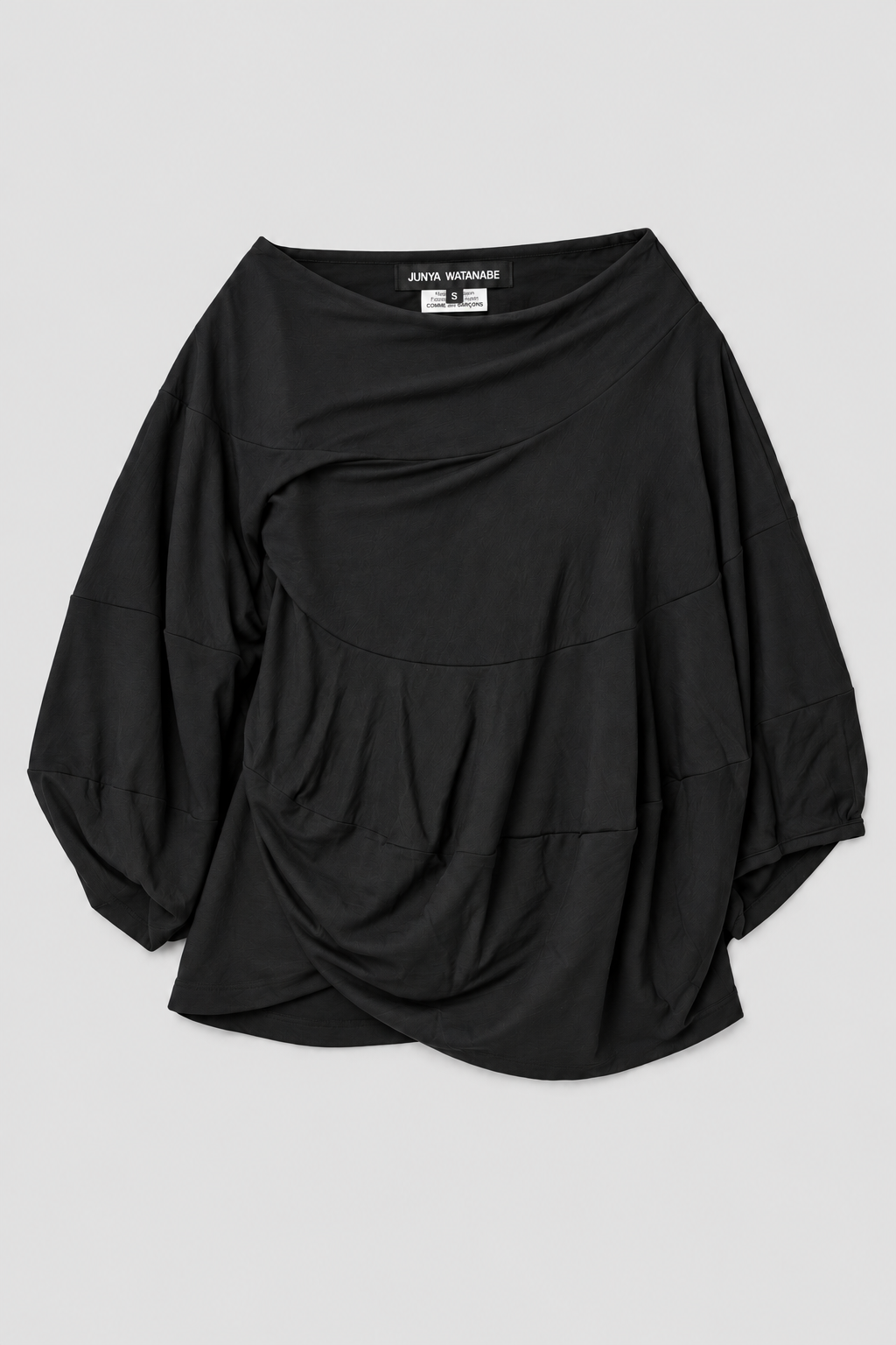 Draped Wool Blouse
